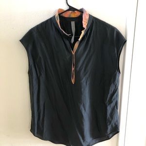 Raquel Allegra Sleeveless Henley Top